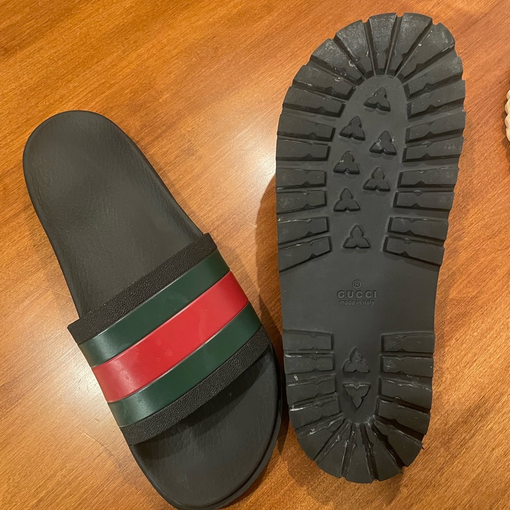 Men’s Gucci Web Slides Size 10